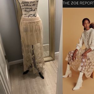 Love21 sheer maxi skirt